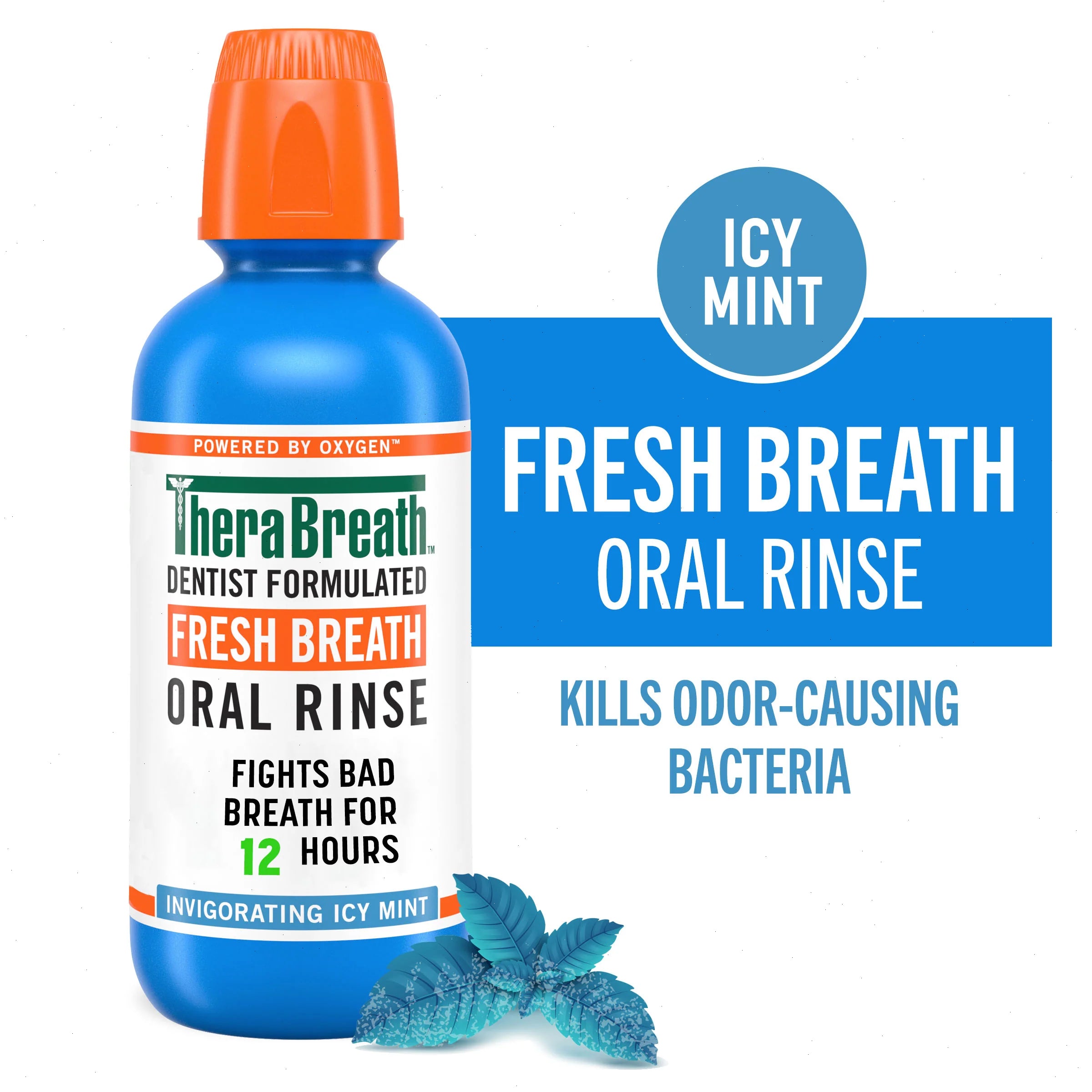 TheraBreath Fresh Breath Oral Rinse & Whitening Toothpaste Bundle - View 2