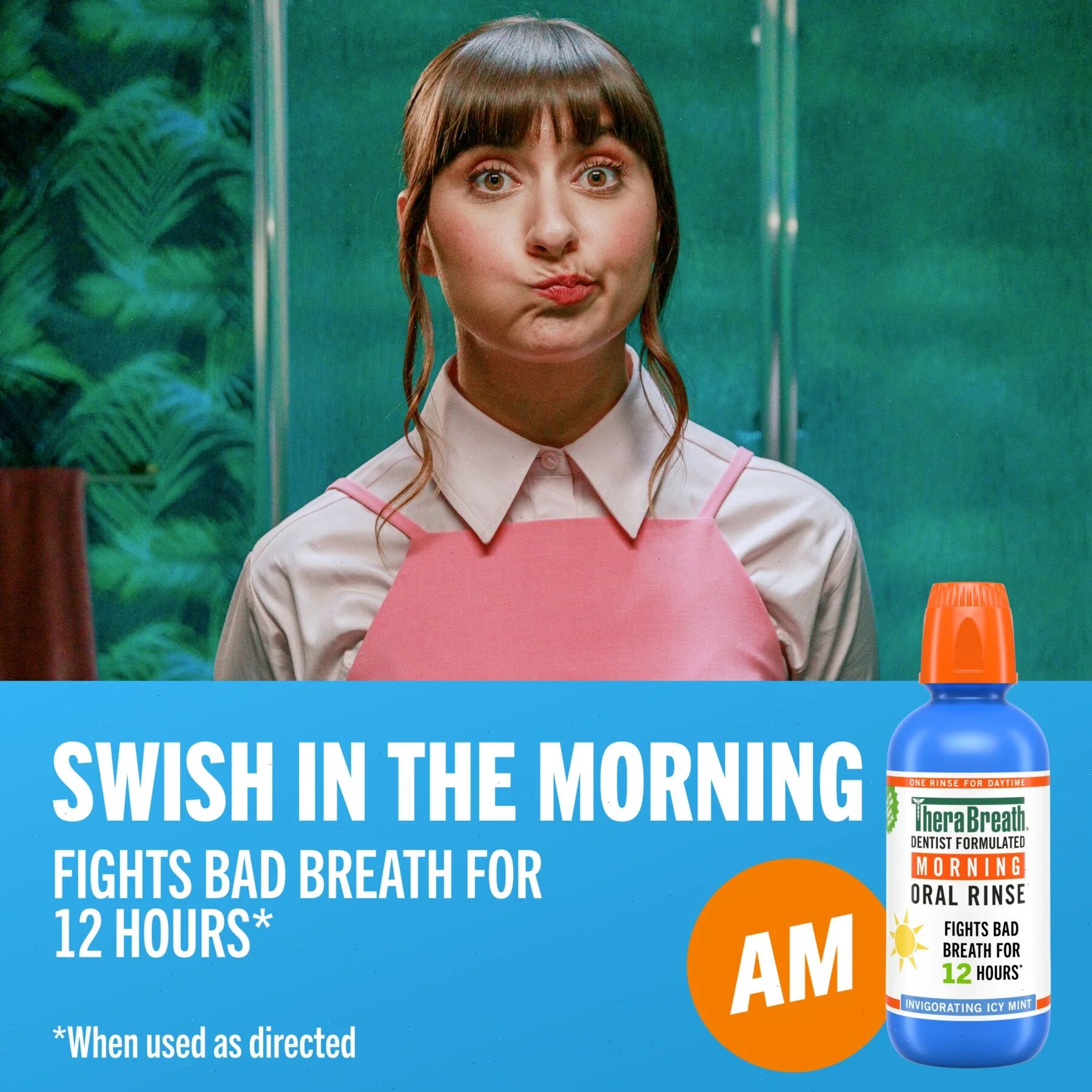 TheraBreath AM + PM Mouthwash Bundle, Morning & Overnight Rinses, 16 fl oz, - View 4