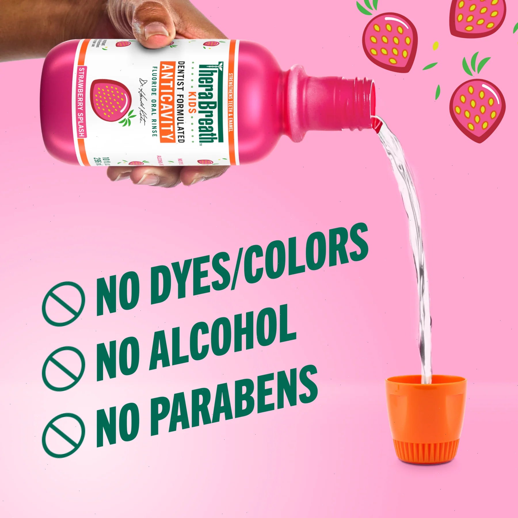 For Kids! Anticavity Oral Rinse - Strawberry Splash - View 6