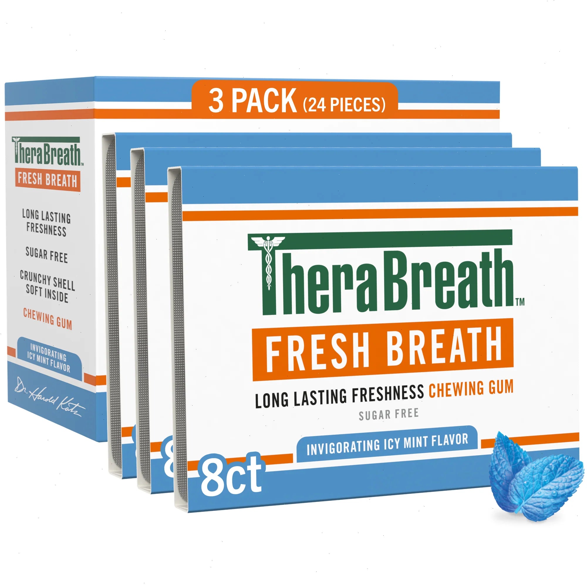 Chewing Gum, Invigorating Icy Mint Flavor - View 2