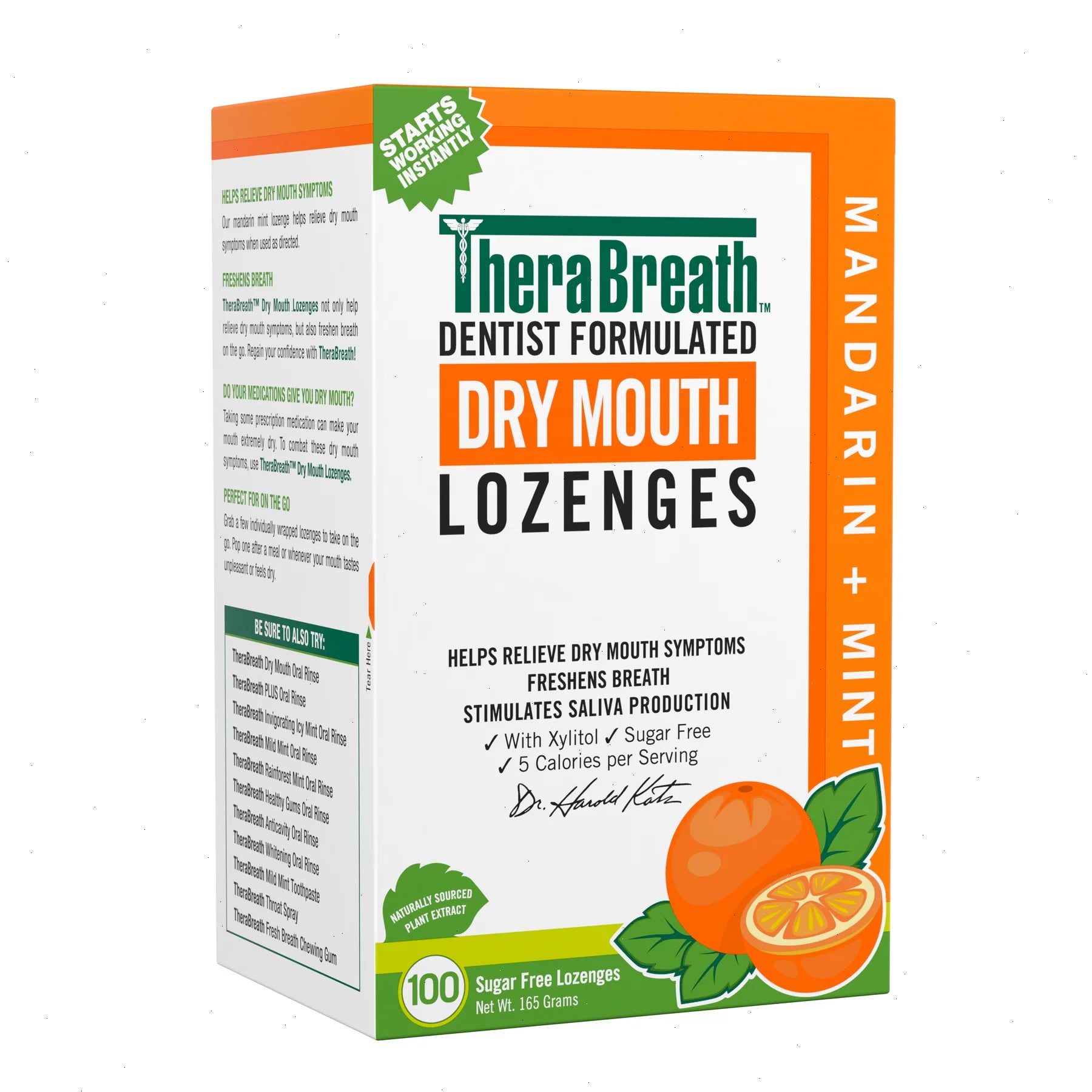 Dry Mouth Lozenges - Mandarin Mint - View 2