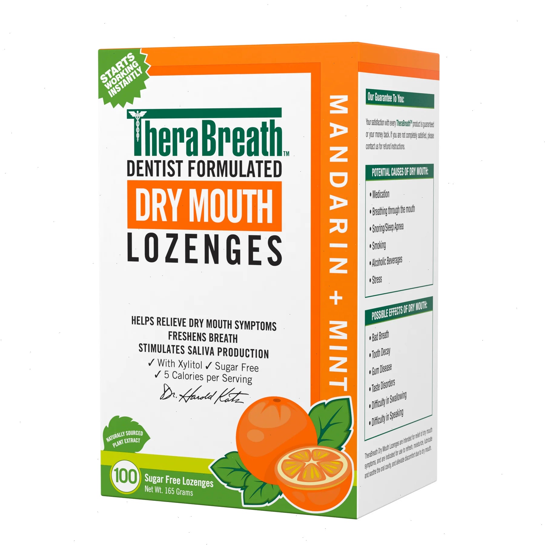Dry Mouth Lozenges - Mandarin Mint - View 3