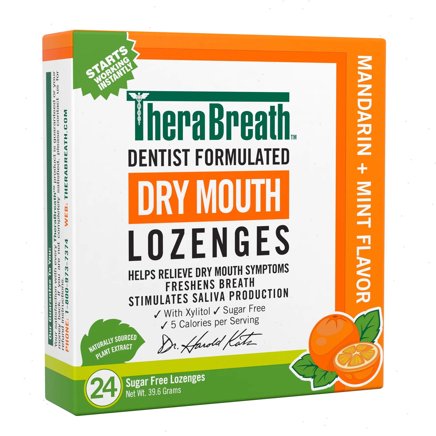 Dry Mouth Lozenges - Mandarin Mint - View 6