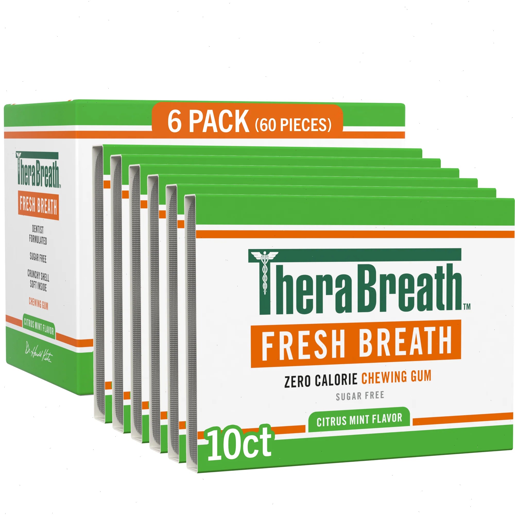 Fresh Breath Chewing Gum, Citrus Mint Flavor - View 2