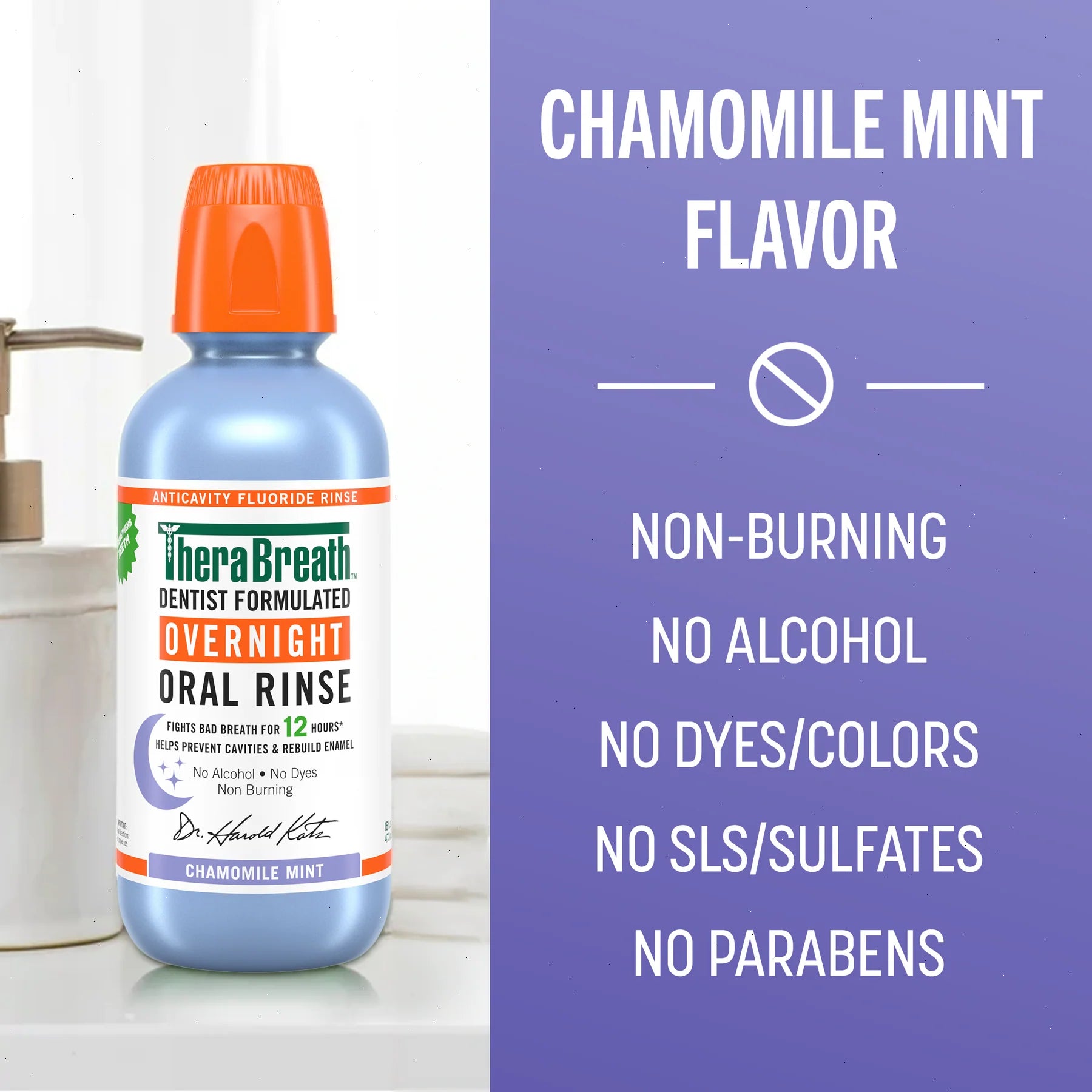 Overnight Oral Rinse - Chamomile Mint - View 3