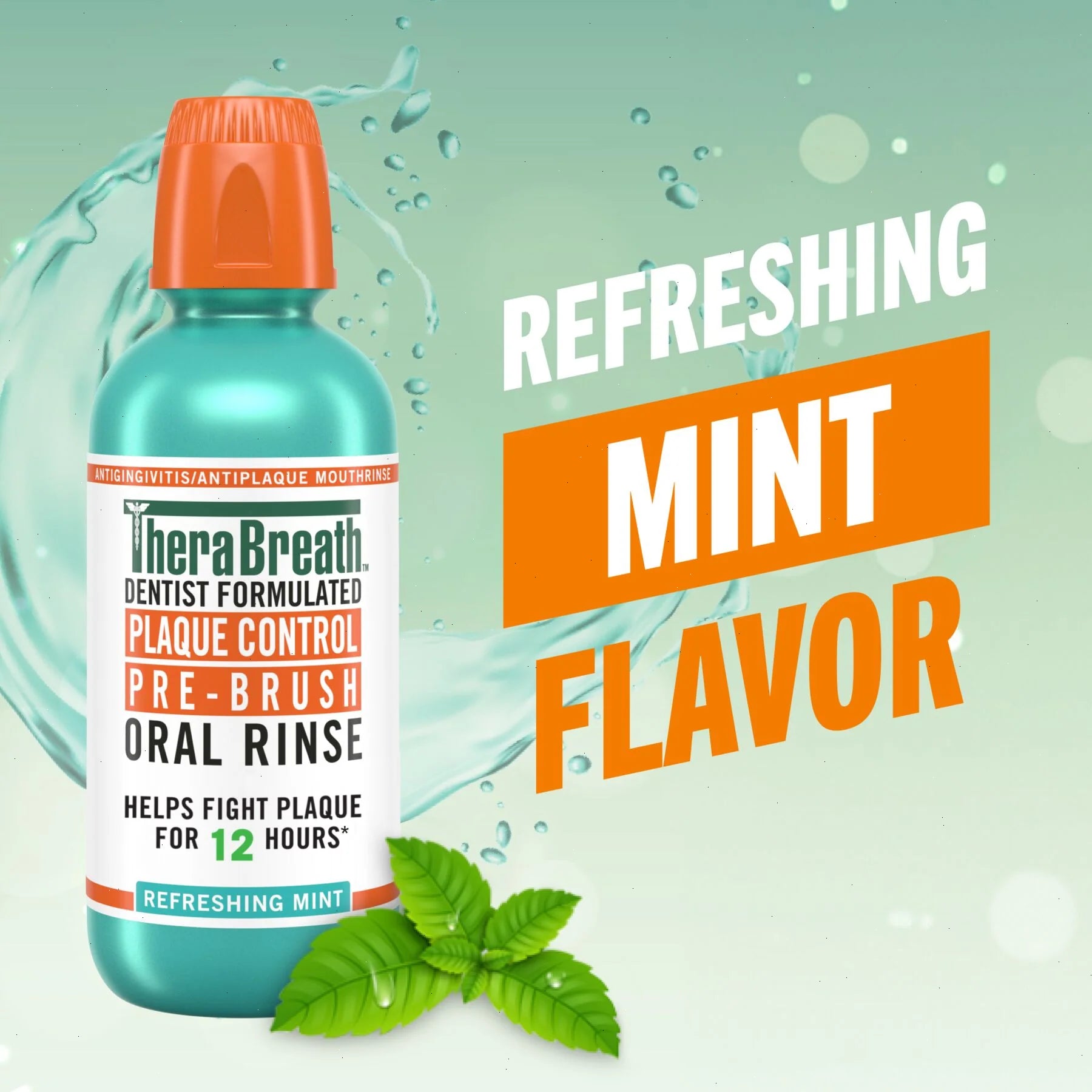 Plaque Control Pre-Brush Oral Rinse - Refreshing Mint Flavor - View 2