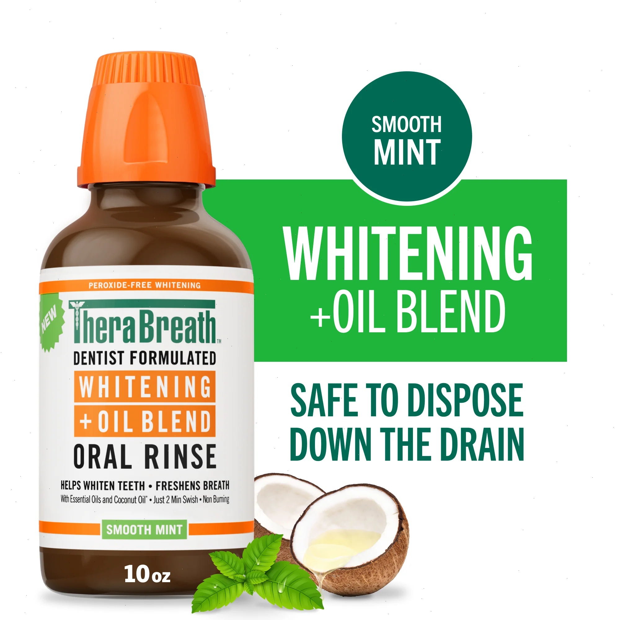 Whitening + Oil Blend Oral Rinse – Smooth Mint