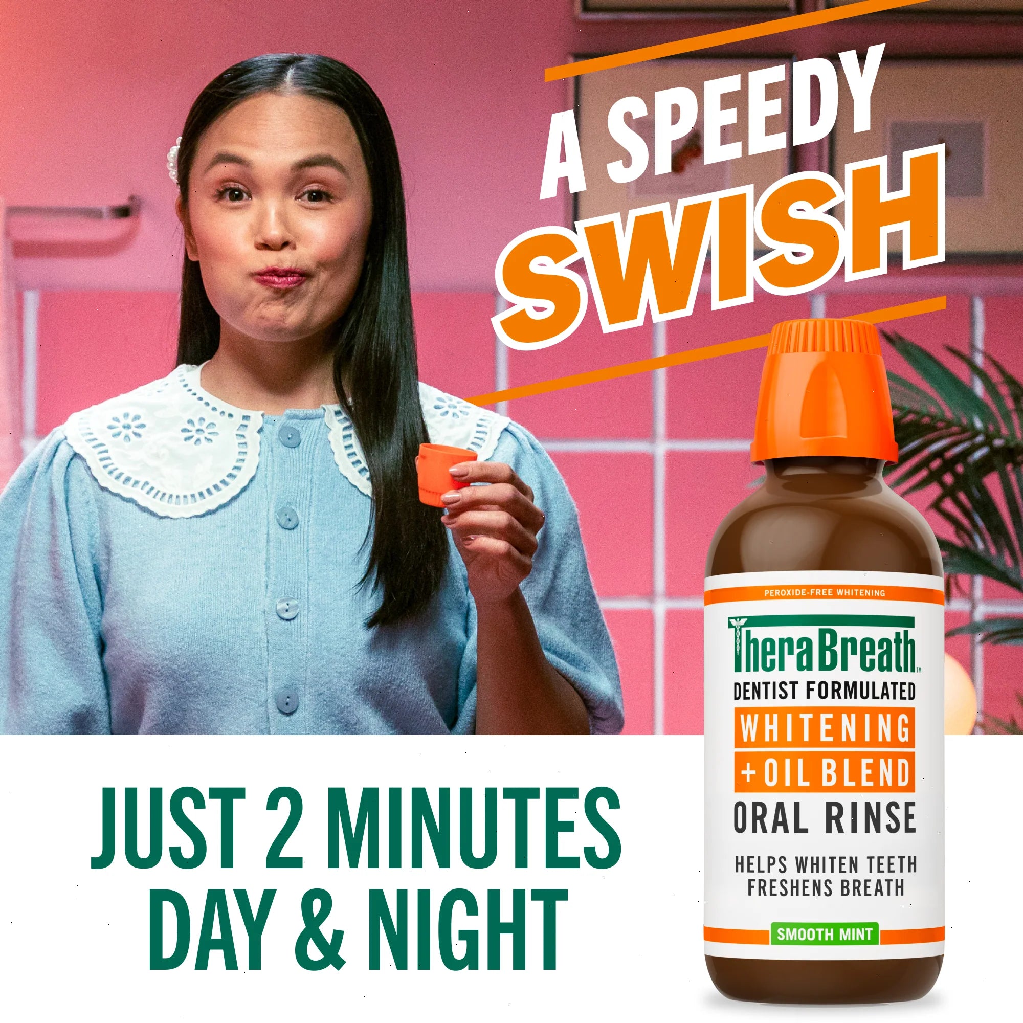 Whitening + Oil Blend Oral Rinse – Smooth Mint - View 6